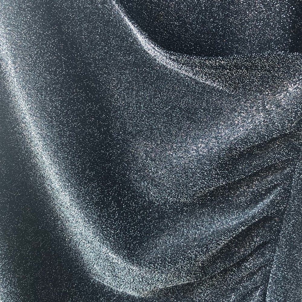 APRICOT Black Shimmer Mini Dress —#063 - Picture 4 of 15